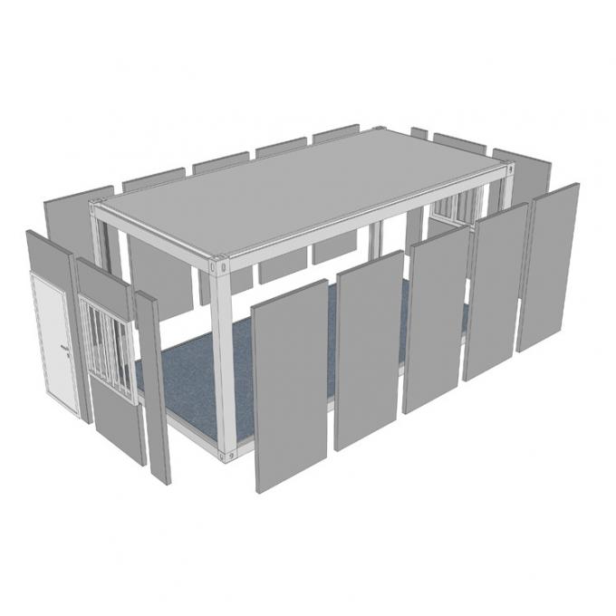 Earthquake Resistant Soundproof Waterproof Flat Pack Container House for Mining and Office Applications